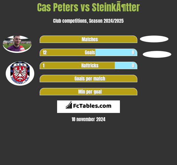 Cas Peters vs SteinkÃ¶tter h2h player stats