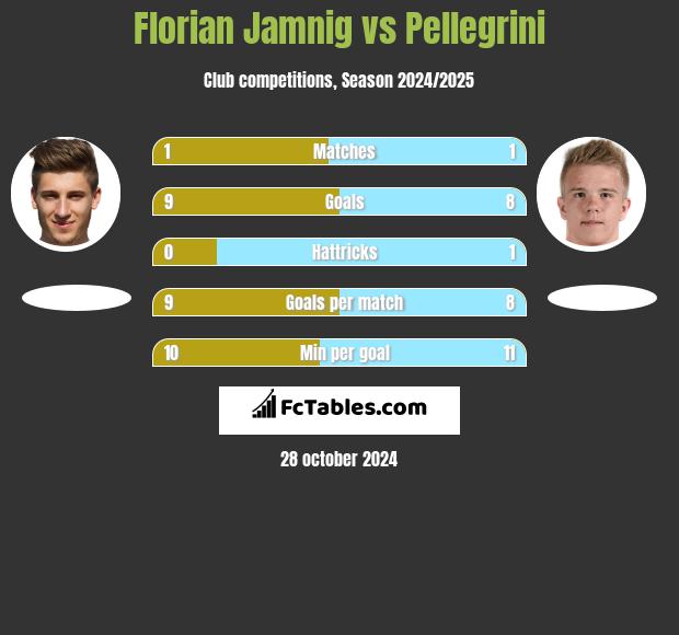 Florian Jamnig vs Pellegrini h2h player stats