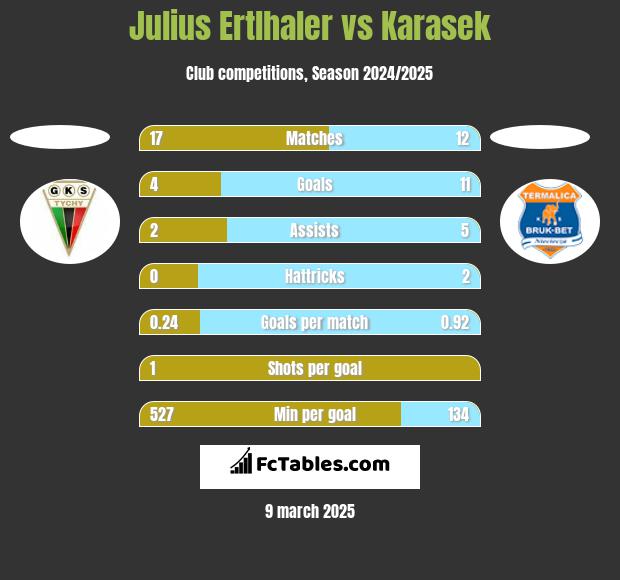 Julius Ertlhaler vs Karasek h2h player stats