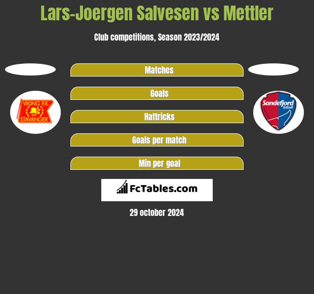 Lars-Joergen Salvesen vs Mettler h2h player stats