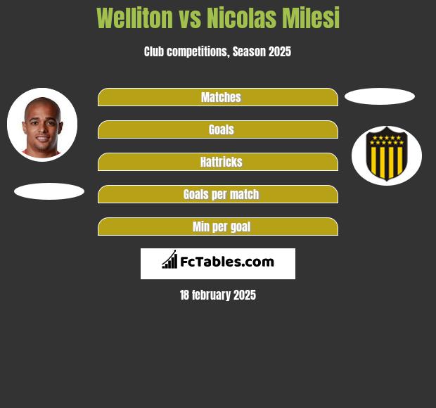 Welliton Vs Nicolas Milesi Compare Two Players Stats 21