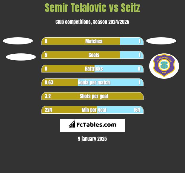 Semir Telalovic vs Seitz h2h player stats