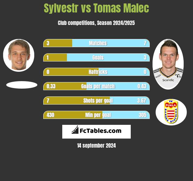 Sylvestr vs Tomas Malec h2h player stats