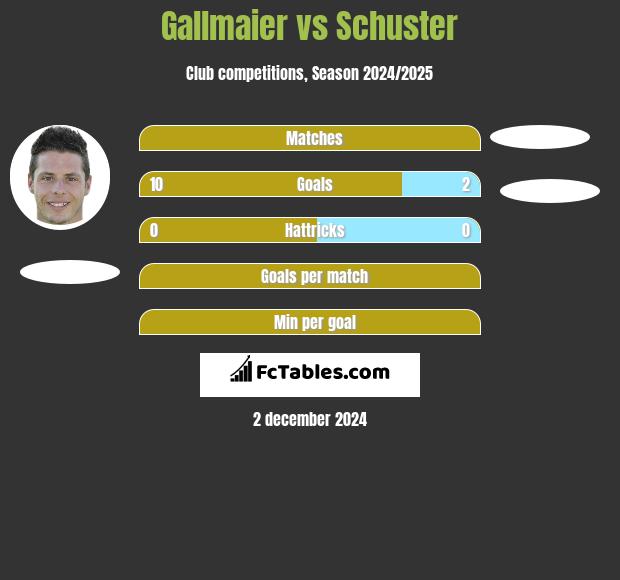 Gallmaier vs Schuster h2h player stats