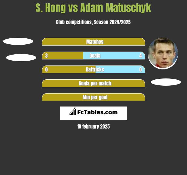 S. Hong vs Adam Matuschyk h2h player stats