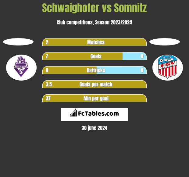 Schwaighofer vs Somnitz h2h player stats