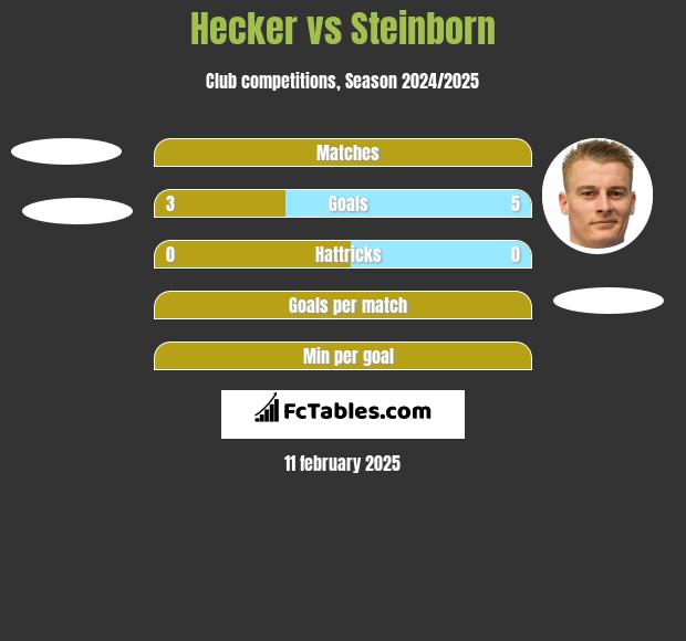 Hecker vs Steinborn h2h player stats