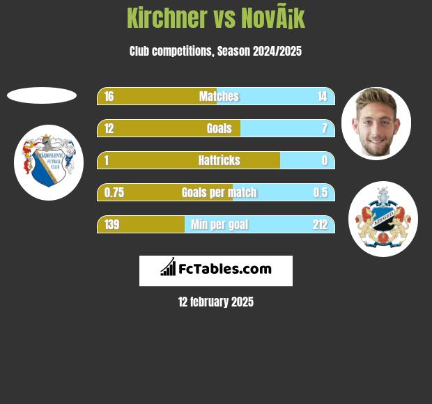 Kirchner vs NovÃ¡k h2h player stats