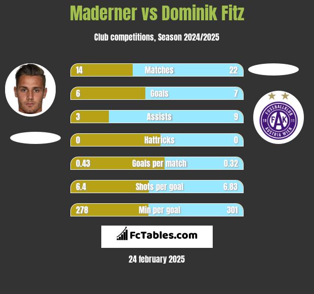 Maderner vs Dominik Fitz h2h player stats