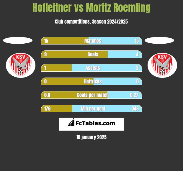 Hofleitner vs Moritz Roemling h2h player stats