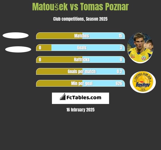 Matoušek vs Tomas Poznar h2h player stats