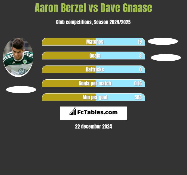 Aaron Berzel vs Dave Gnaase h2h player stats