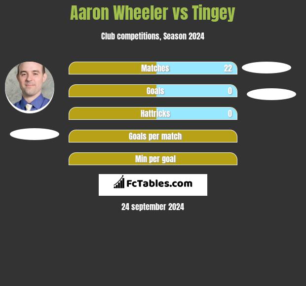 Aaron Wheeler vs Tingey h2h player stats