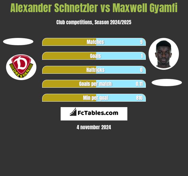 Alexander Schnetzler vs Maxwell Gyamfi h2h player stats