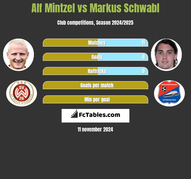 Alf Mintzel vs Markus Schwabl h2h player stats