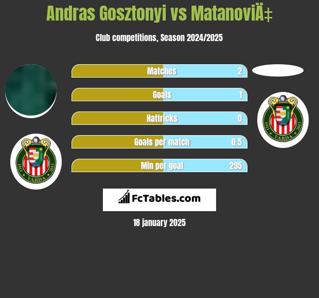 Andras Gosztonyi vs MatanoviÄ‡ h2h player stats