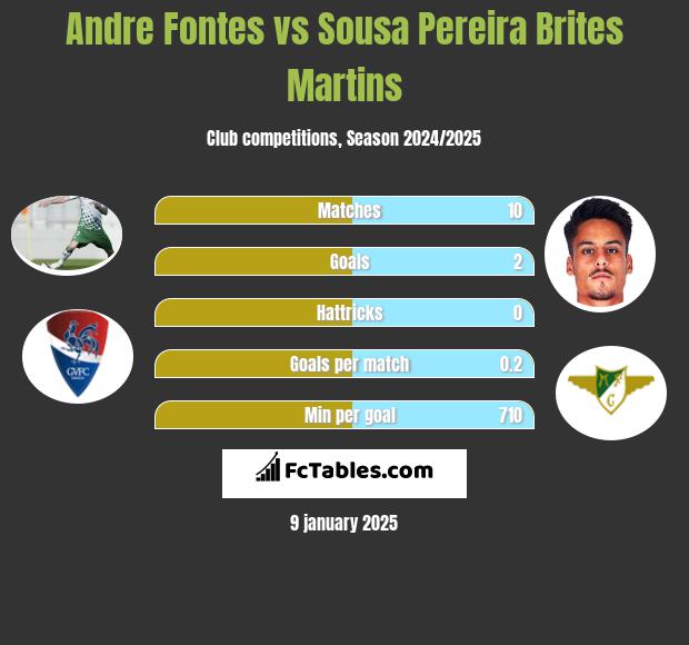 Andre Fontes vs Sousa Pereira Brites Martins h2h player stats