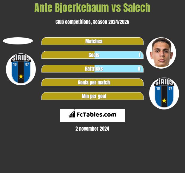 Ante Bjoerkebaum vs Salech h2h player stats