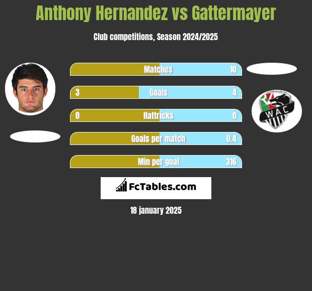 Anthony Hernandez vs Gattermayer h2h player stats