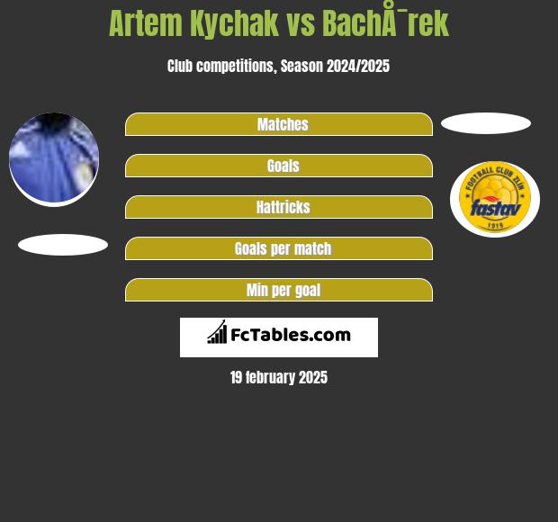 Artem Kychak vs BachÅ¯rek h2h player stats