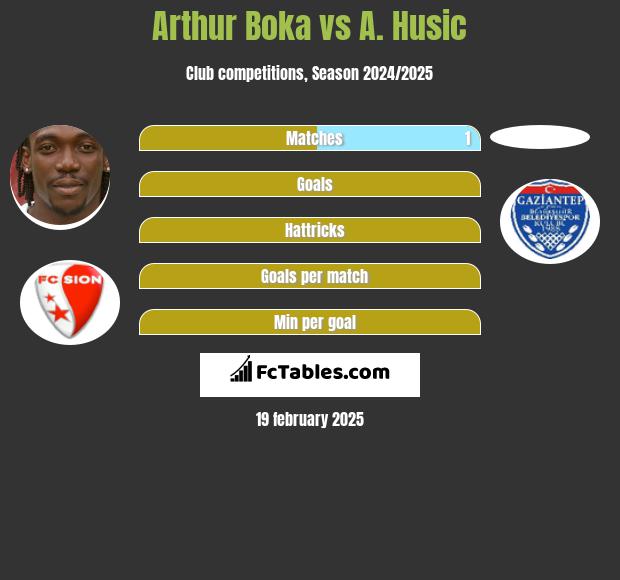 Arthur Boka vs A. Husic h2h player stats