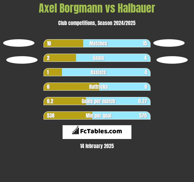 Axel Borgmann vs Halbauer h2h player stats