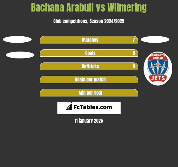 Bachana Arabuli vs Wilmering h2h player stats