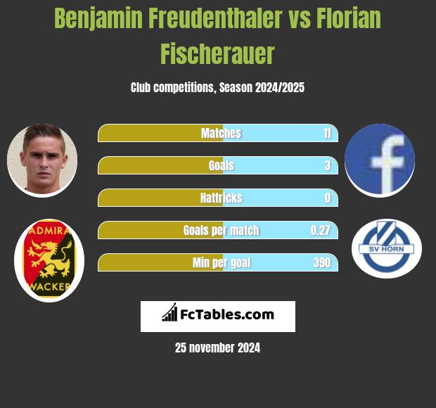 Benjamin Freudenthaler vs Florian Fischerauer h2h player stats