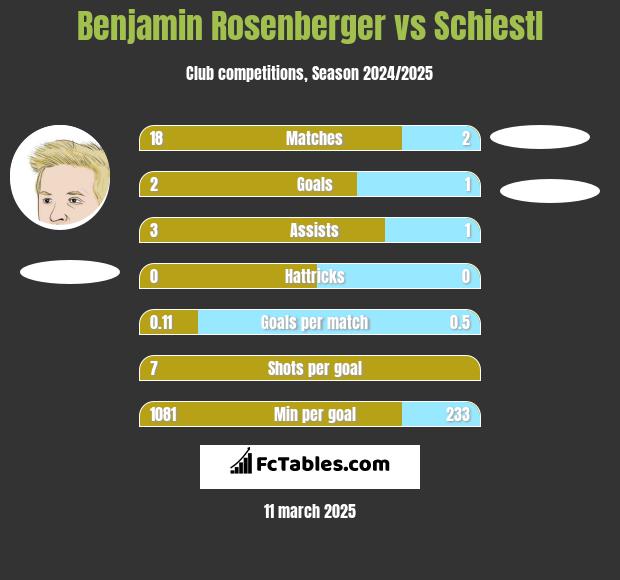 Benjamin Rosenberger vs Schiestl h2h player stats