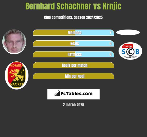 Bernhard Schachner vs Krnjic h2h player stats