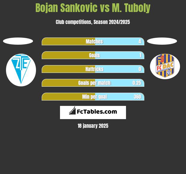 Bojan Sankovic vs M. Tuboly h2h player stats