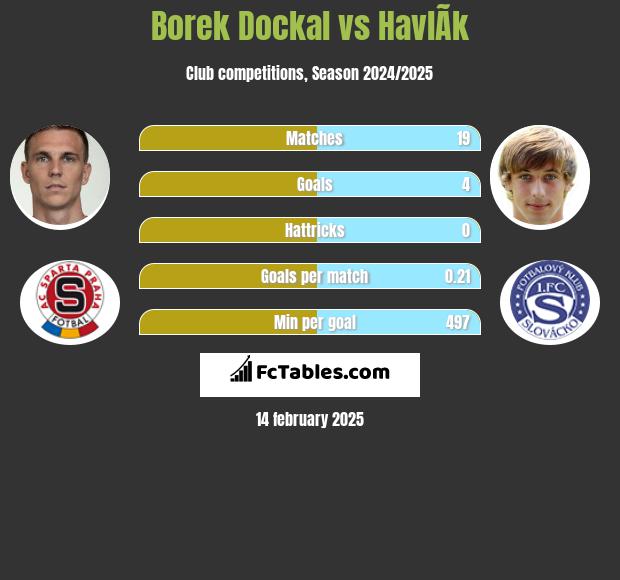 Borek Dockal vs HavlÃ­k h2h player stats