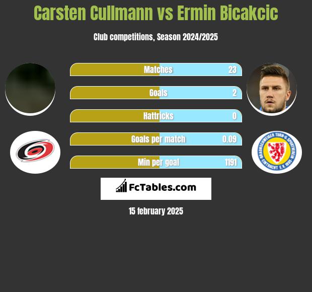 Carsten Cullmann vs Ermin Bicakcić h2h player stats