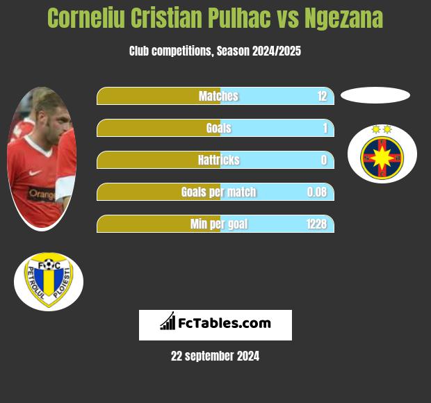 Corneliu Pulhac vs Ngezana h2h player stats