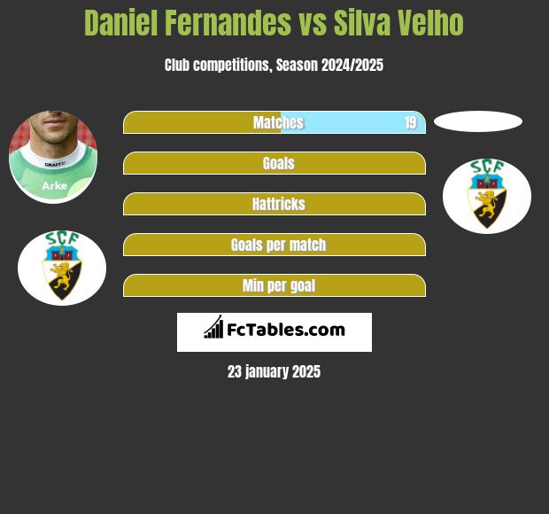 Daniel Fernandes vs Silva Velho h2h player stats