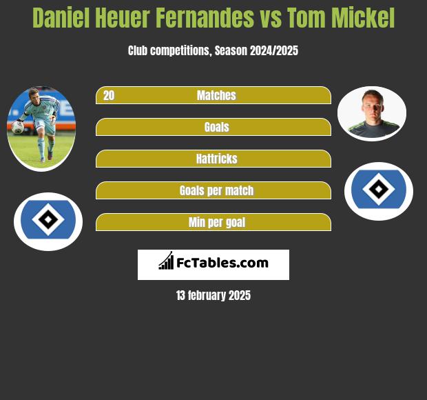 Daniel Heuer Fernandes vs Tom Mickel h2h player stats