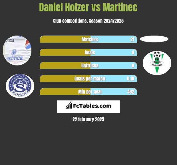 Daniel Holzer vs Martinec h2h player stats