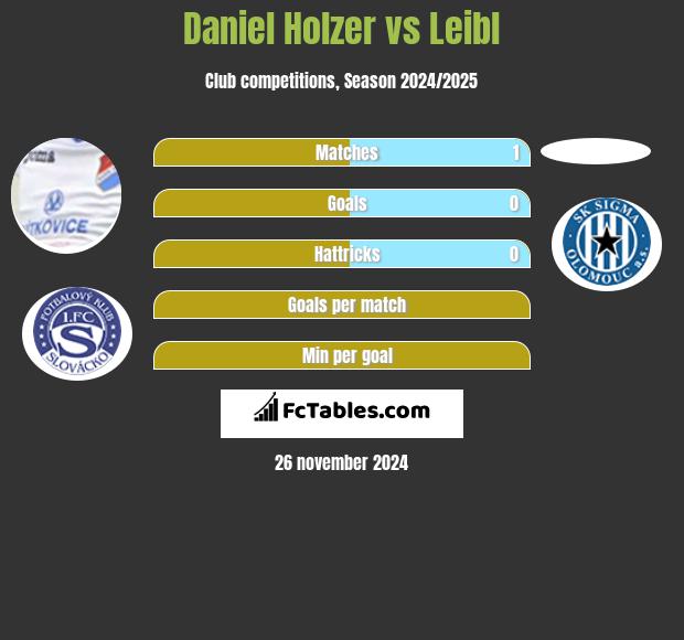 Daniel Holzer vs Leibl h2h player stats