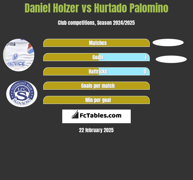 Daniel Holzer vs Hurtado Palomino h2h player stats