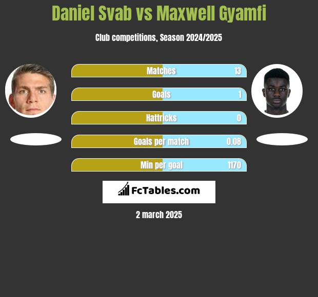 Daniel Svab vs Maxwell Gyamfi h2h player stats