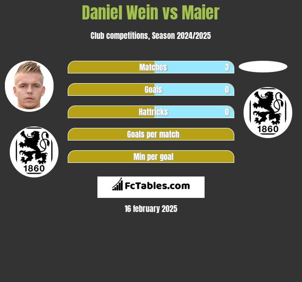 Daniel Wein vs Maier h2h player stats