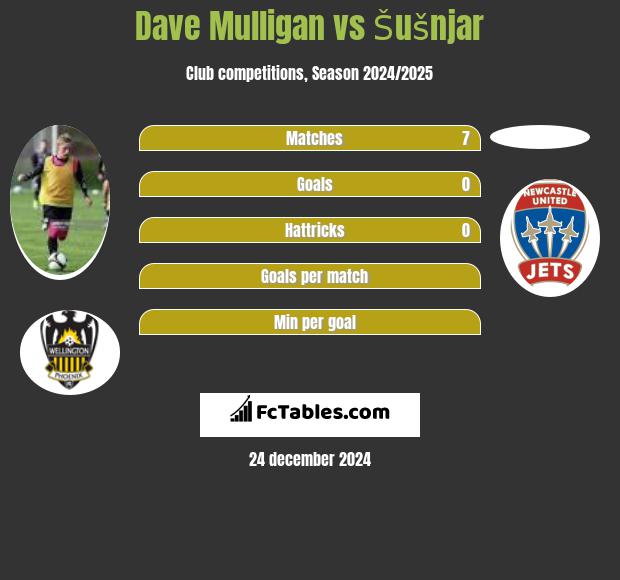 Dave Mulligan vs Šušnjar h2h player stats