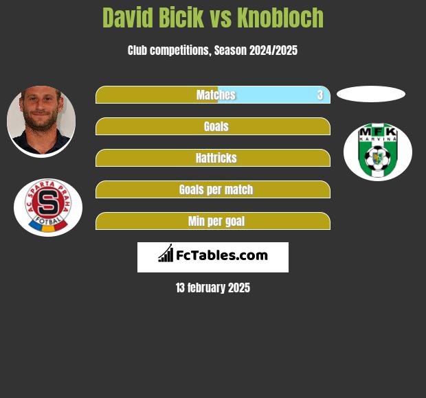 David Bicik vs Knobloch h2h player stats