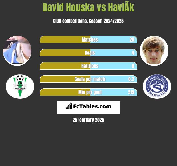 David Houska vs HavlÃ­k h2h player stats