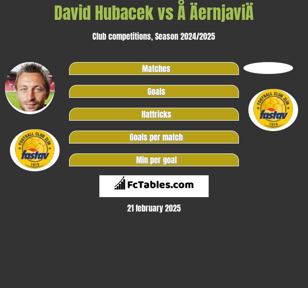 David Hubacek vs Å ÄernjaviÄ h2h player stats