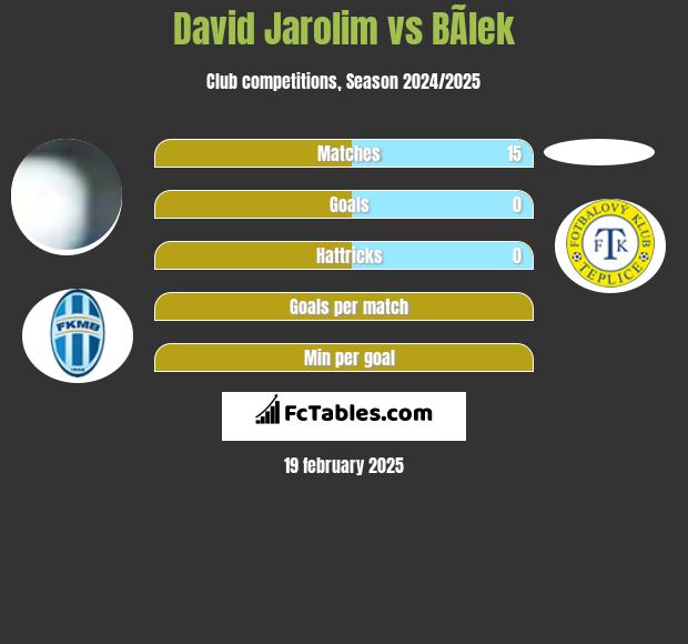 David Jarolim vs BÃ­lek h2h player stats