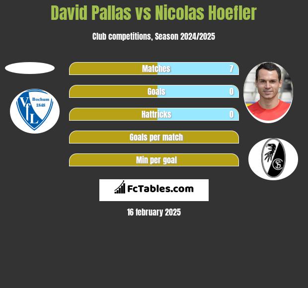 David Pallas vs Nicolas Hoefler h2h player stats