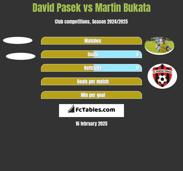 David Pasek vs Martin Bukata h2h player stats