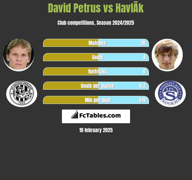 David Petrus vs HavlÃ­k h2h player stats