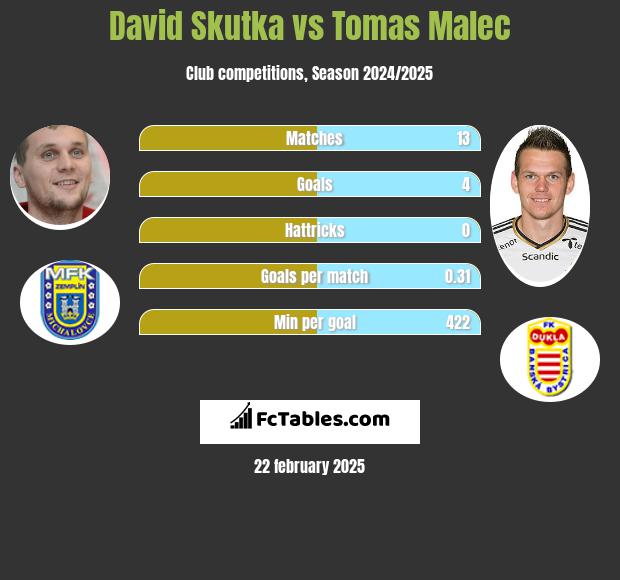 David Skutka vs Tomas Malec h2h player stats